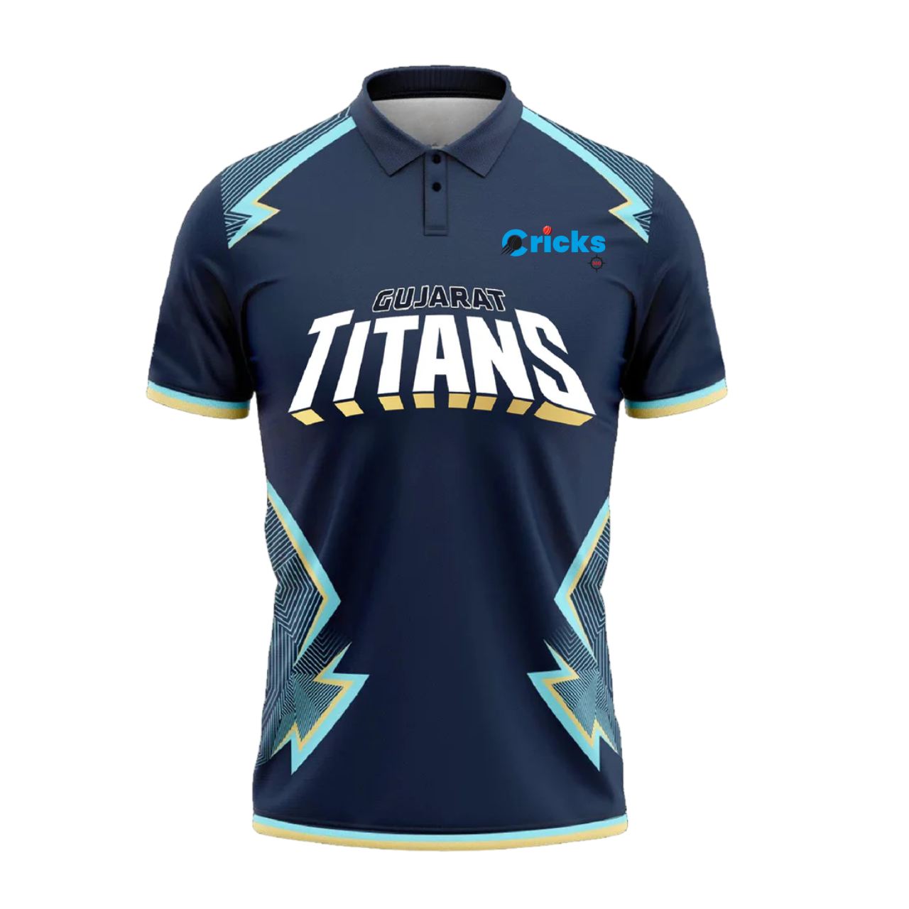 Gujrat Titans IPL Replica Cricket Jersey (GT With Name Personalization)