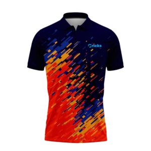 Customized Cricket Jersey Black & Orange