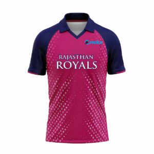 Rajasthan Royals IPL Replica Cricket Jersey (RR IPL Jersey with Name Personalization)