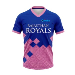 Rajasthan Royals IPL Replica Cricket Jersey (RR IPL Jersey with Name Personalization)