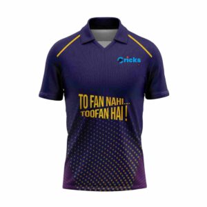 Customized Cricket KKR Fans Jersey Sports Wear