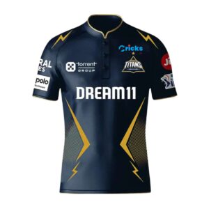 Gujrat Titans 2025 IPL Replica Cricket Jersey Half Sleeves (GT With Name Personalization)