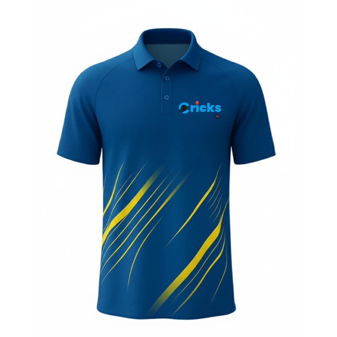 Cricket Polo Collar Sports Jersey for Men With Team Name and Number Printed | T-Shirt With Customizable Name