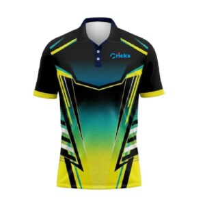 Custom Name Printed Cricket t-shirt with collar